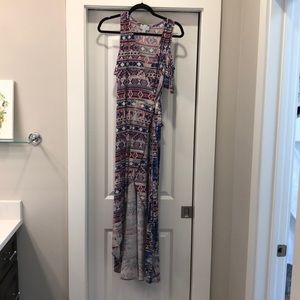 Hi / Lo purple wrap dress by Veronica M